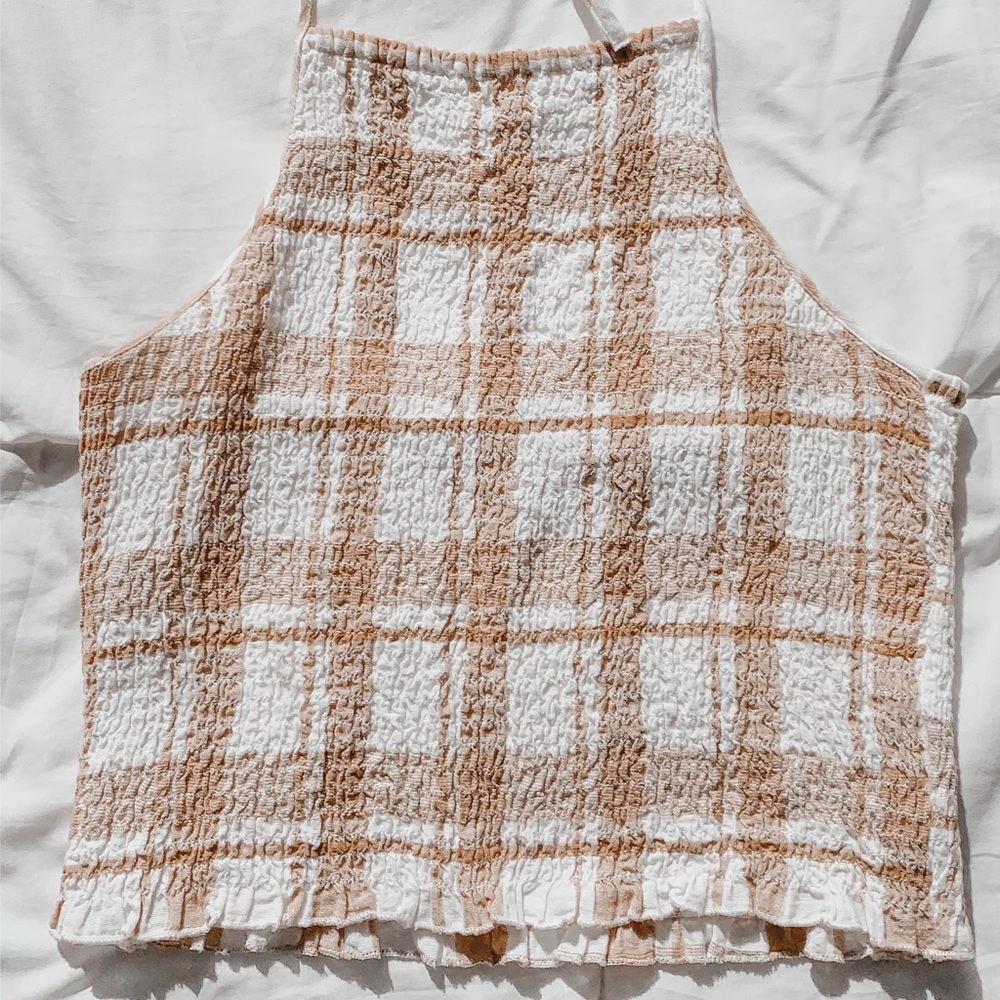 Cropped American eagle tank